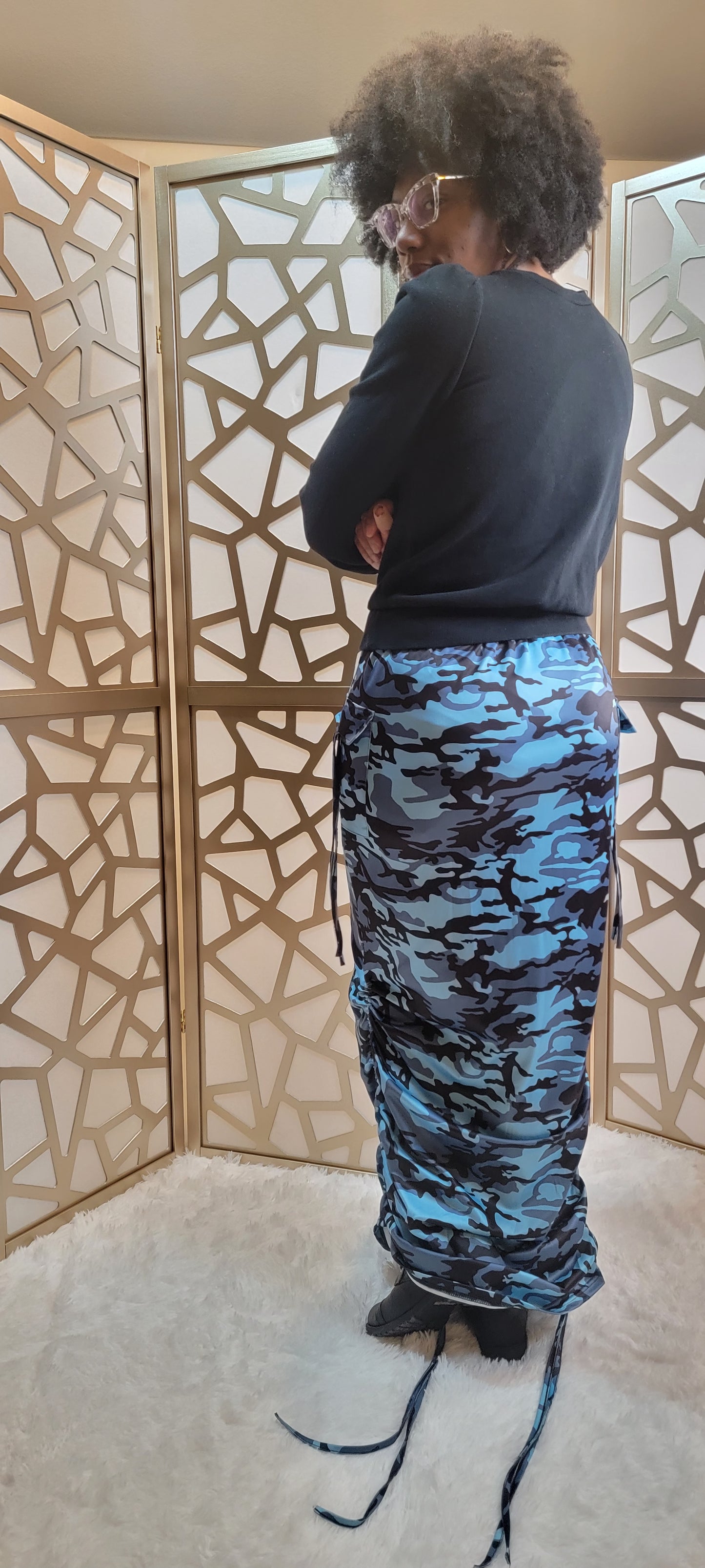 Stylish Camo  Long Skirt