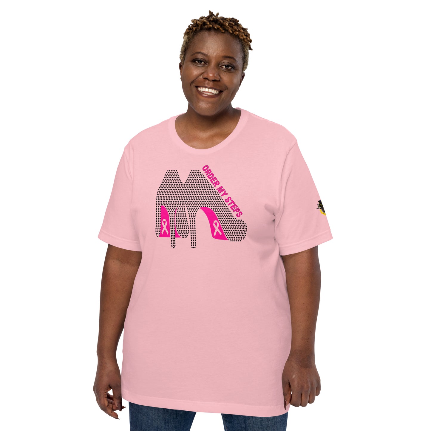 Order My Steps "Breast Cancer Cure " t-shirt