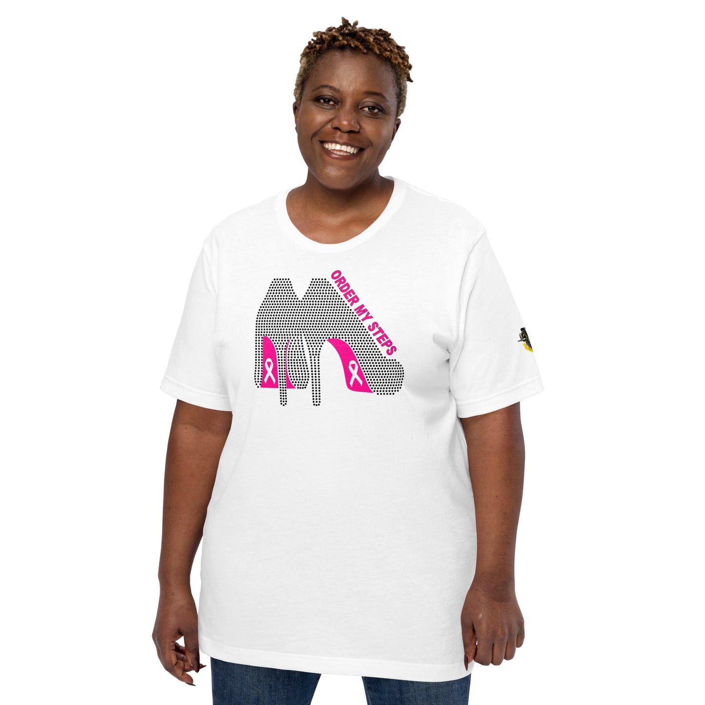 Order My Steps "Breast Cancer Cure " t-shirt