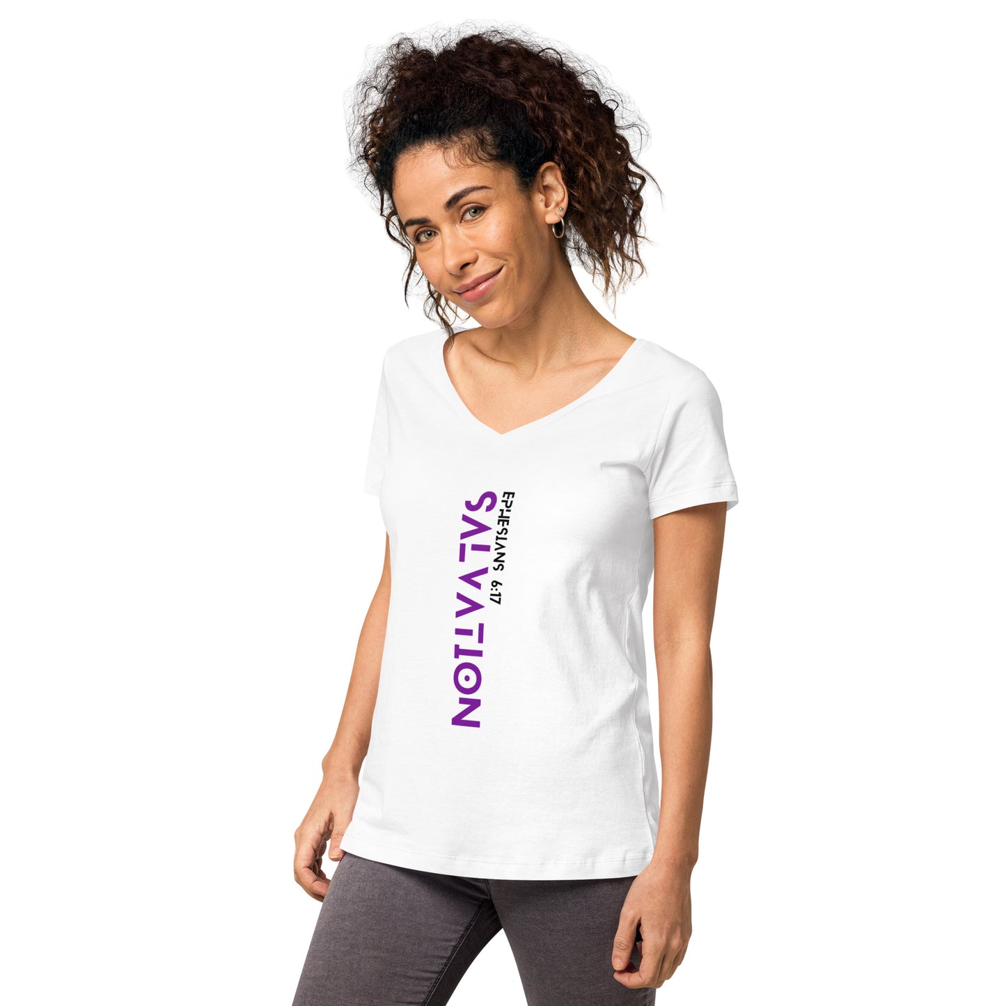 Salvation Women’s fitted v-neck t-shirt